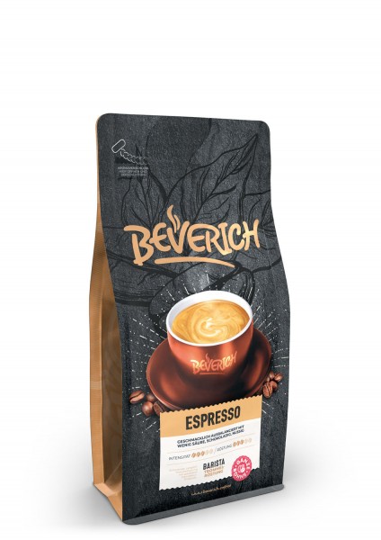 Beverich, Premium, Kaffee, Bohnenkaffee, Röstkaffee, ganze Bohne, Espresso, 250g, Barista Trommelröstung, Arabica, Robusta, Kaffeebohne, Kaffee Onlineshop, Kaffeeanbau, Kaffeeplantage, Kaffee Wissen, Kaffeeshop